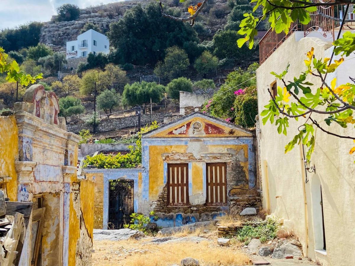 Villa Little Blue In Chorio, Sými Esterno foto