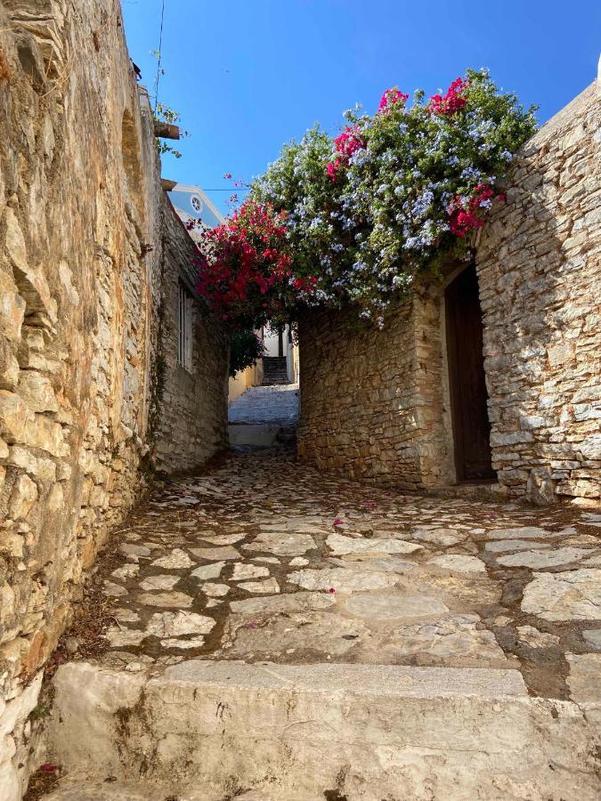 Villa Little Blue In Chorio, Sými Esterno foto